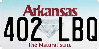 AR license plate 402LBQ