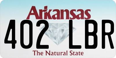 AR license plate 402LBR