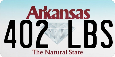 AR license plate 402LBS