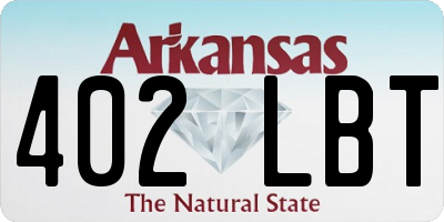 AR license plate 402LBT