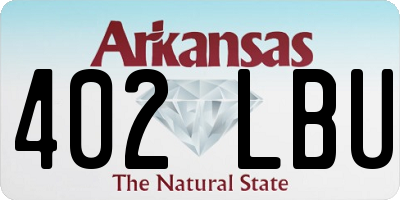 AR license plate 402LBU