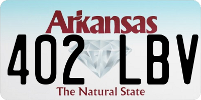 AR license plate 402LBV