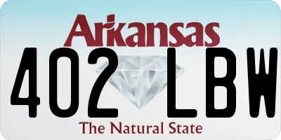 AR license plate 402LBW