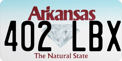 AR license plate 402LBX