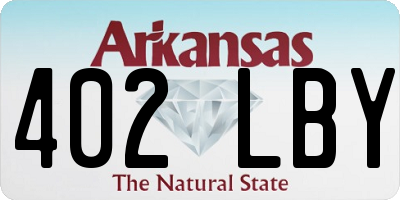 AR license plate 402LBY
