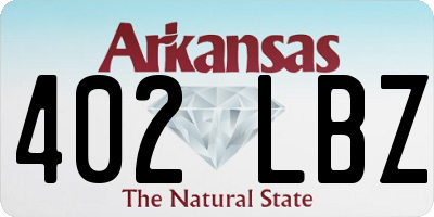 AR license plate 402LBZ