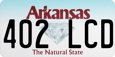 AR license plate 402LCD