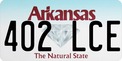 AR license plate 402LCE