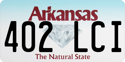 AR license plate 402LCI