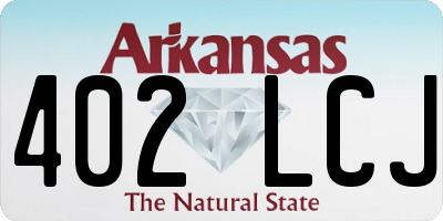 AR license plate 402LCJ
