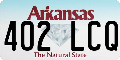 AR license plate 402LCQ