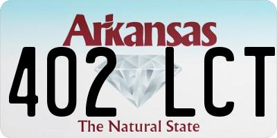 AR license plate 402LCT