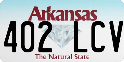 AR license plate 402LCV