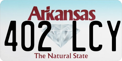 AR license plate 402LCY