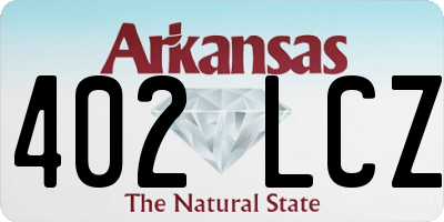 AR license plate 402LCZ
