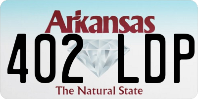AR license plate 402LDP