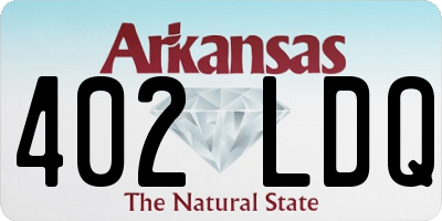 AR license plate 402LDQ