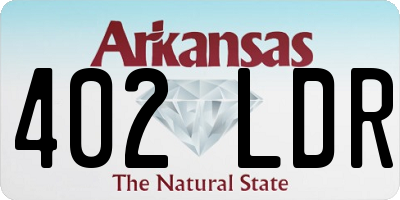 AR license plate 402LDR