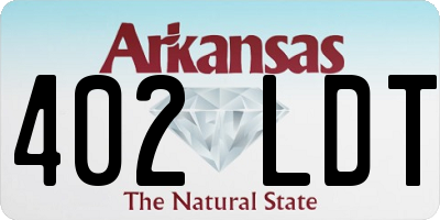 AR license plate 402LDT