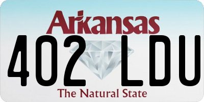 AR license plate 402LDU