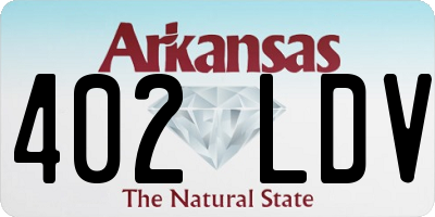 AR license plate 402LDV