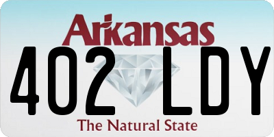 AR license plate 402LDY