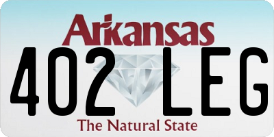 AR license plate 402LEG