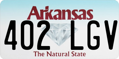 AR license plate 402LGV