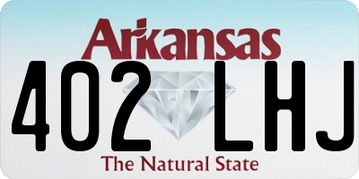 AR license plate 402LHJ