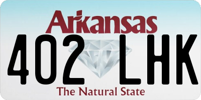 AR license plate 402LHK