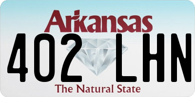 AR license plate 402LHN
