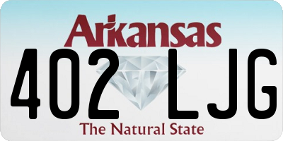 AR license plate 402LJG