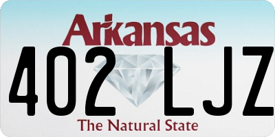 AR license plate 402LJZ