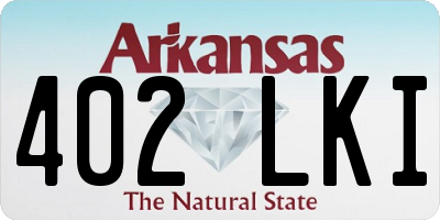 AR license plate 402LKI