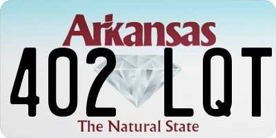 AR license plate 402LQT