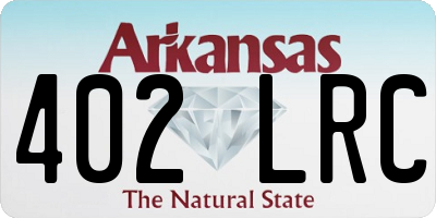 AR license plate 402LRC