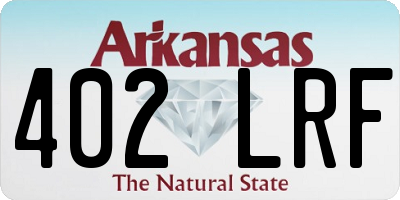 AR license plate 402LRF