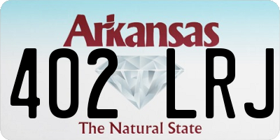 AR license plate 402LRJ