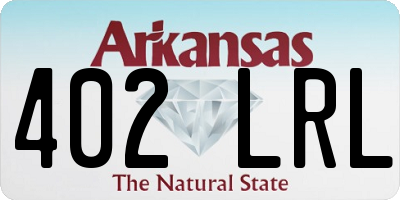 AR license plate 402LRL