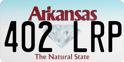 AR license plate 402LRP