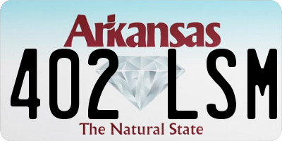 AR license plate 402LSM