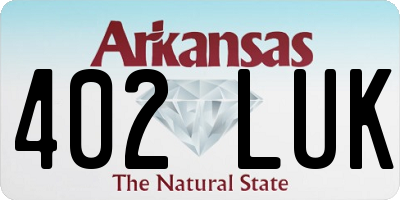 AR license plate 402LUK