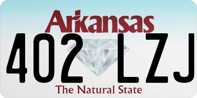 AR license plate 402LZJ