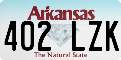 AR license plate 402LZK