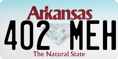 AR license plate 402MEH