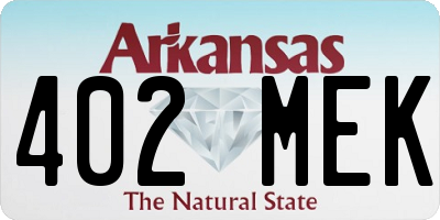 AR license plate 402MEK
