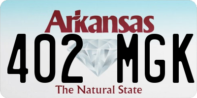 AR license plate 402MGK