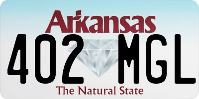 AR license plate 402MGL