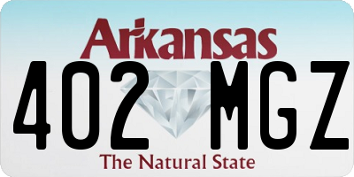 AR license plate 402MGZ