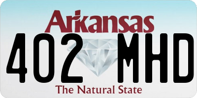 AR license plate 402MHD